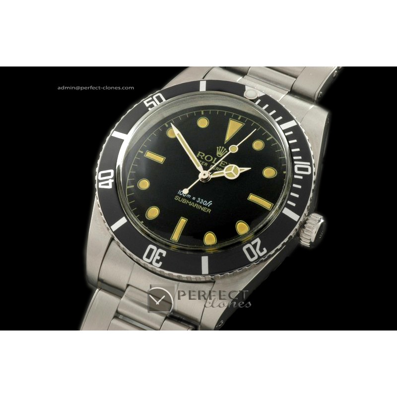 RLSV10022S Vintage 50s James Bond Sub 6536 SS/SS Blk A-2836