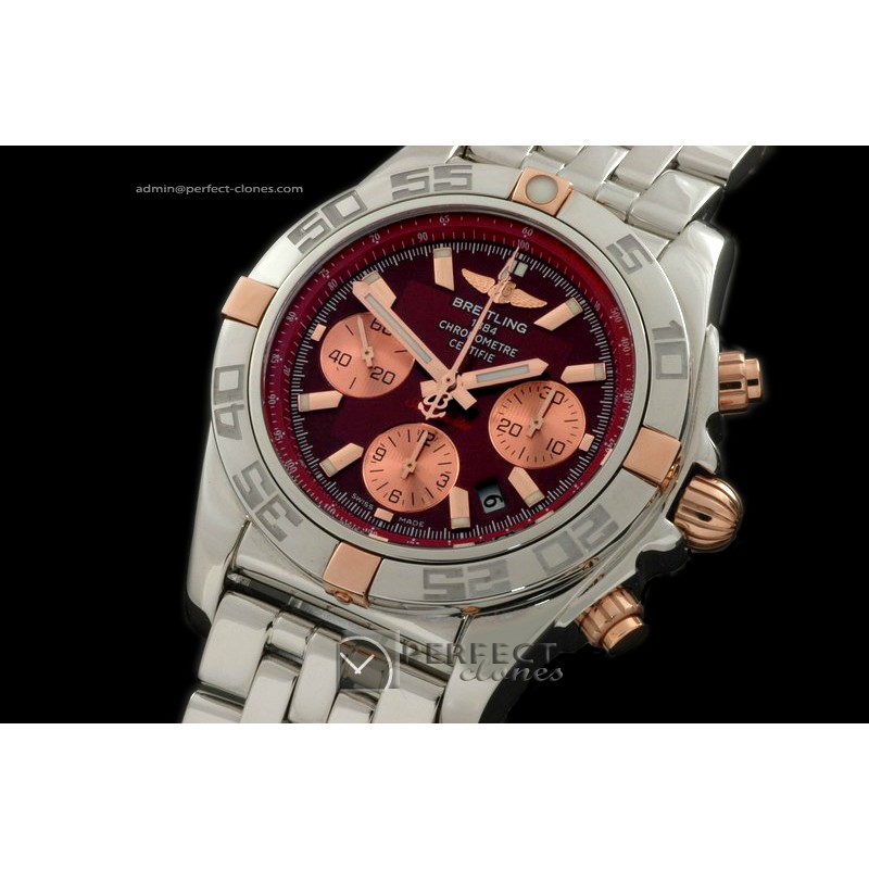 BLB01-02006 Chronomat B01 SS/RG/SS Red Sticks A-775 Ult V