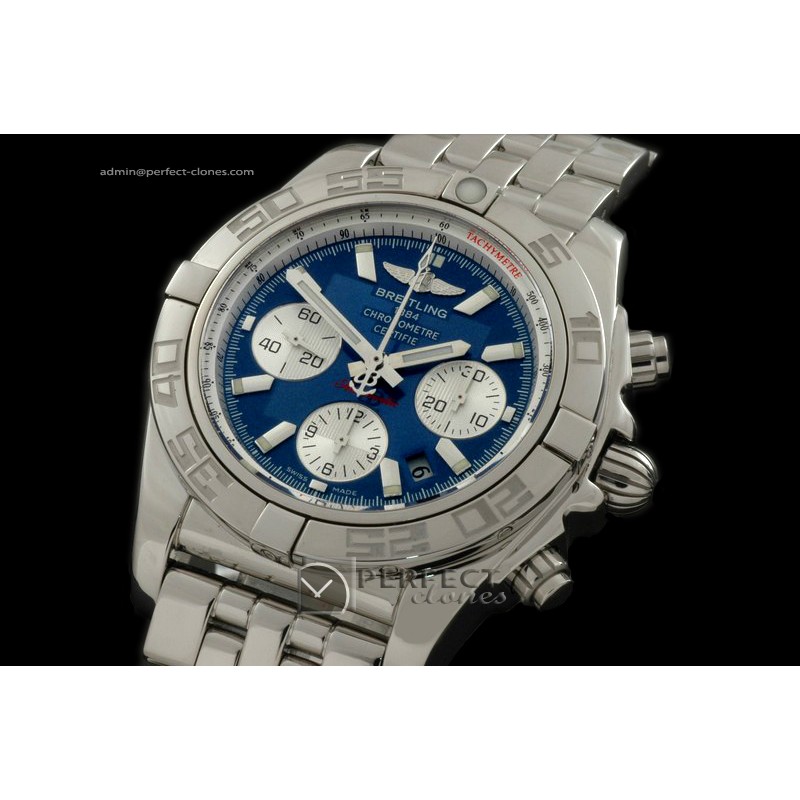 BLB01-01004 Chronomat B01 SS/SS Blue Sticks A-775Ult V 316F