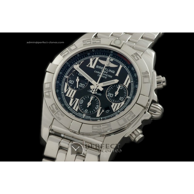 BLB01-01012 Chronomat B01 SS/SS Black Roman A-775Ult V 316F