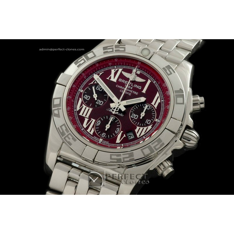 BLB01-01016 Chronomat B01 SS/SS Red Roman A-775Ult V 316F