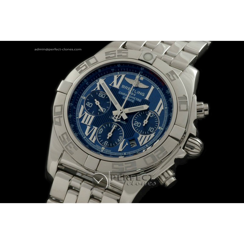 BLB01-01014 Chronomat B01 SS/SS Blue Roman A-775Ult V 316F