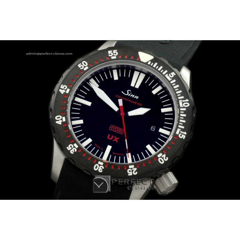 SI01018 UX Hydro Automatic SS/PVD/RU Black Swiss Eta 2836