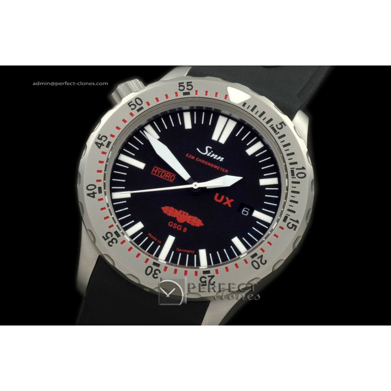 SI01031 UX Hydro GSG9 Automatic SS/RU Blk Swiss Eta 2836
