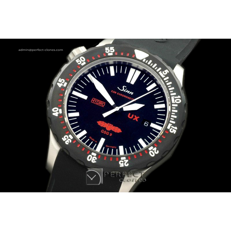 SI01032 UX Hydro GSG9 Automatic SS/PVD/RU Blk Swiss Eta 2836