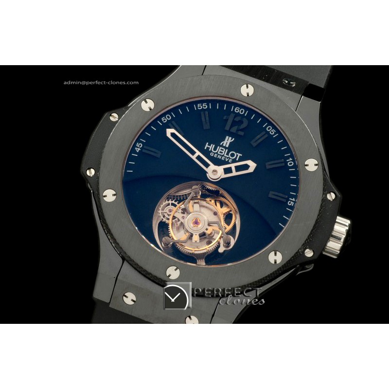 HBT10002 Big Bang Tourbillon Cer/RU All Black Flying Tourbillo