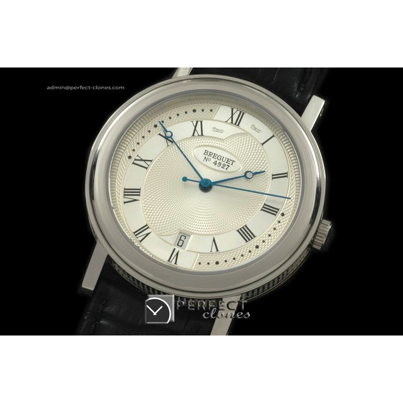 BR01006 Classique Automatic 4927 SS/LE White Asian Eta 2892