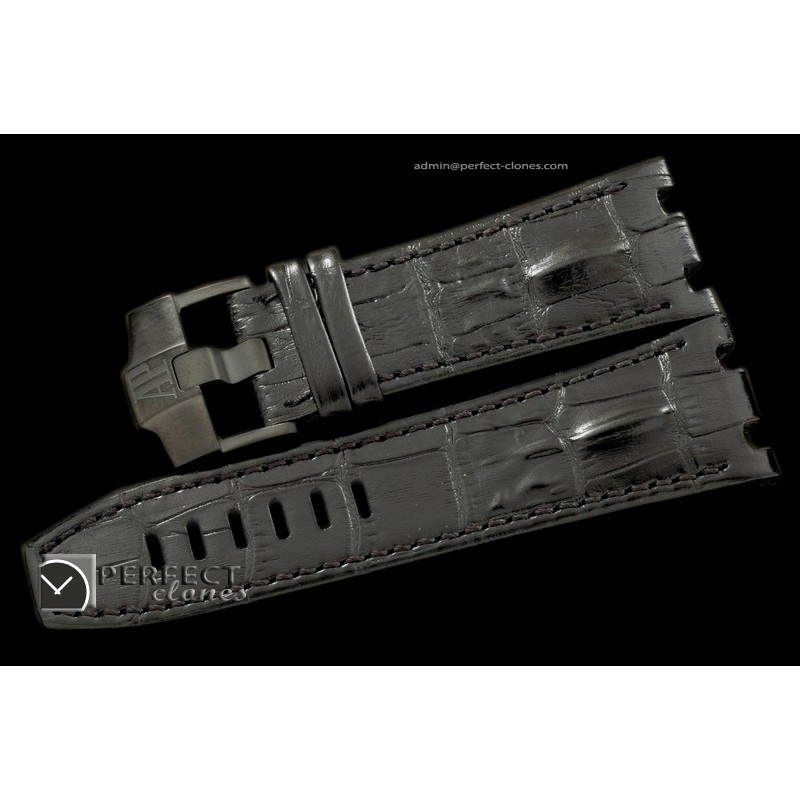 APA10018 Black Horn Back Leather Strap c/w Buckle For Survivor
