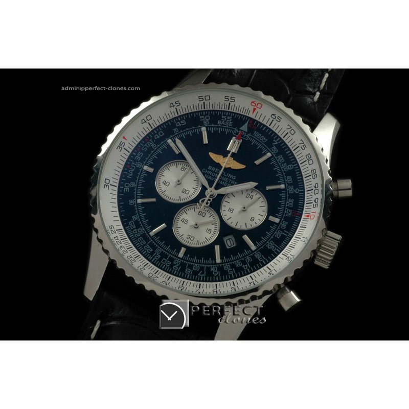 BLNV10103L Navitimer SS/LE Blue Jap Quartz Chrono