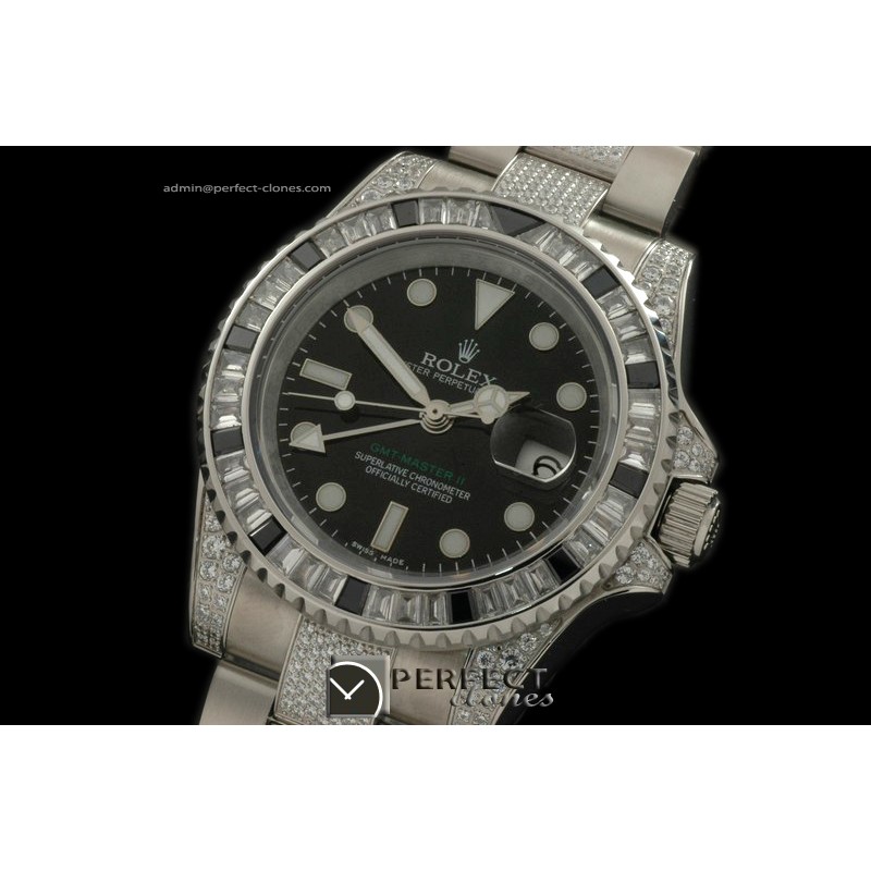 RLGS01014 SS/Diam Anni GMT SS/Diam Black Swiss Eta 2836 GMT
