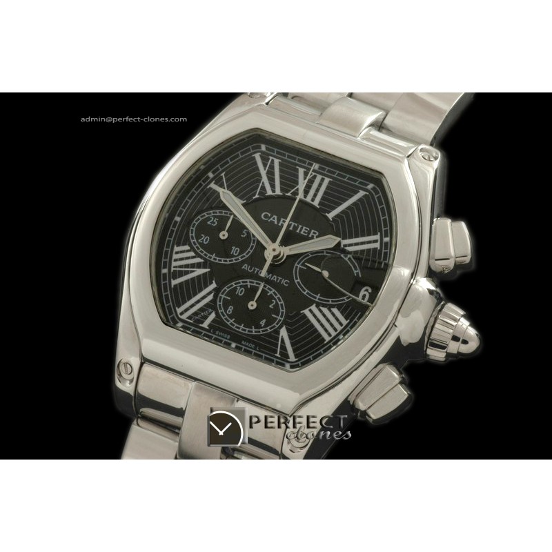 CARR01004 Roadster XL Chrono SS/SS Black Roman A-775Sec@3