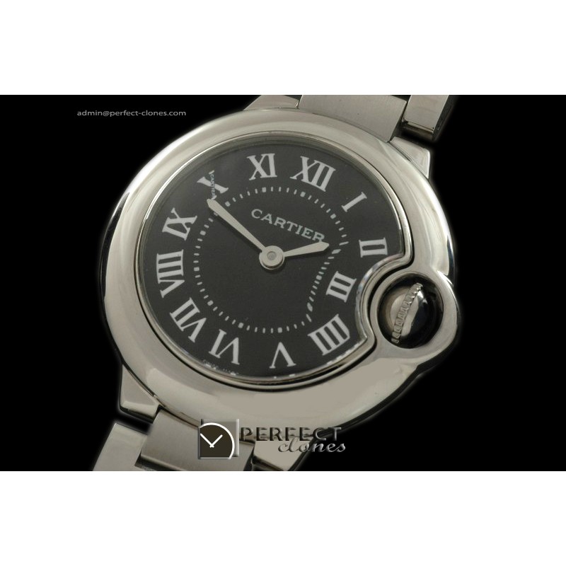 CARBA00114 Ballon Bleu de Cartier Ladies SS Black Swiss Quart