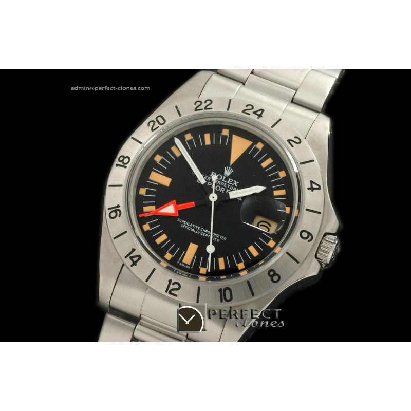 0RLEX00102 Vintage Explorer II 1655 SS/SS Blk Asian 2813