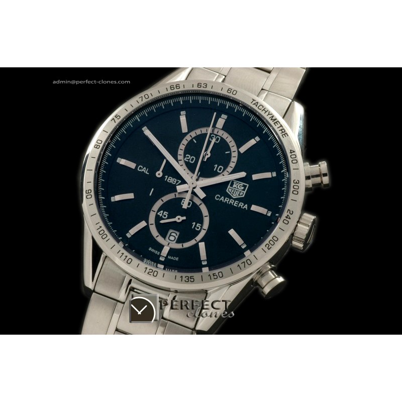 TGCA00262 Carrera 1885 SS/SS Black Jap Qtz