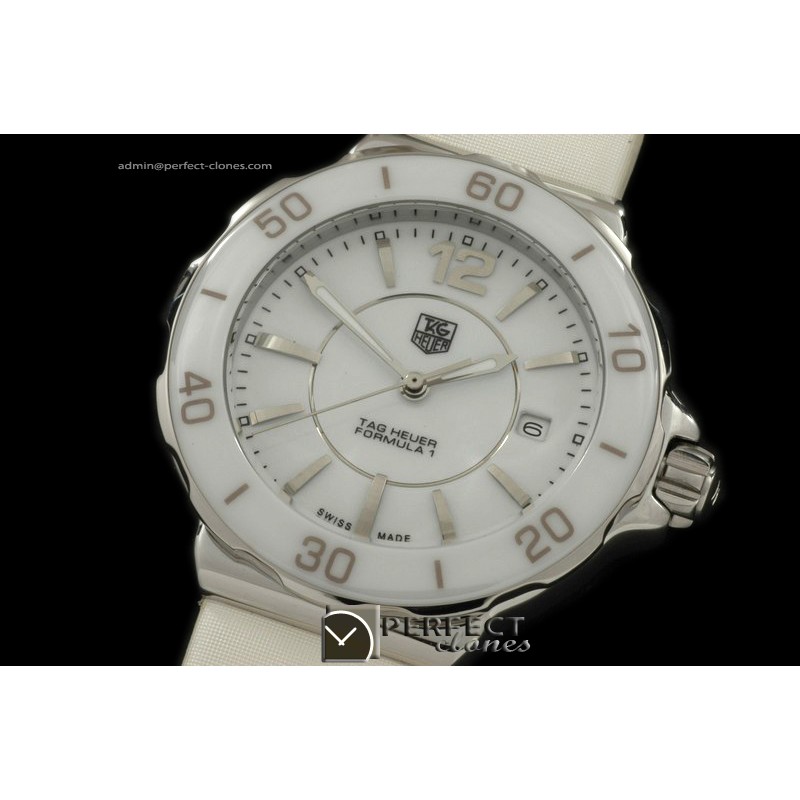 TGF1-10021 Formula 1 Ladies SS/STN White Jap Quartz