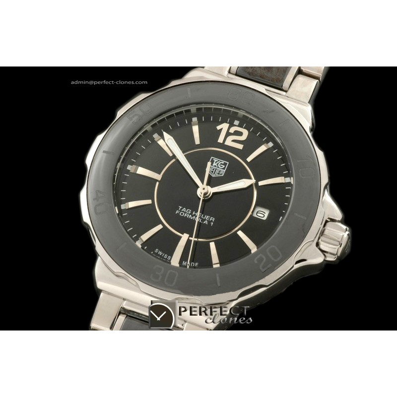 TGF1-10024 Formula 1 Ladies SS/SS/PVC Black Jap Quartz