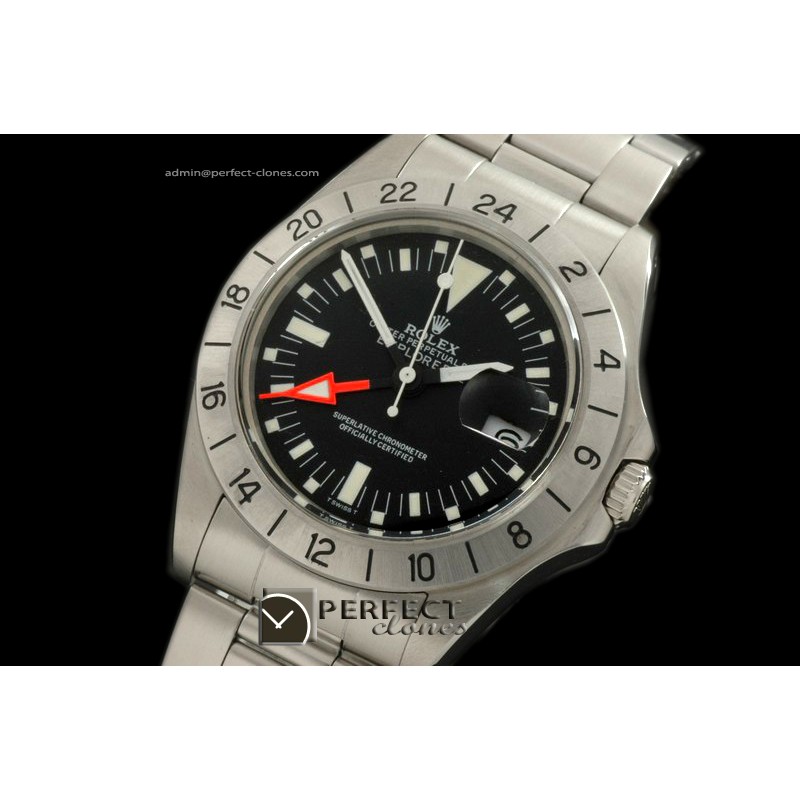 0RLEX00103 Vintage Explorer II 1655 SS/SS Blk Swiss Eta 2836