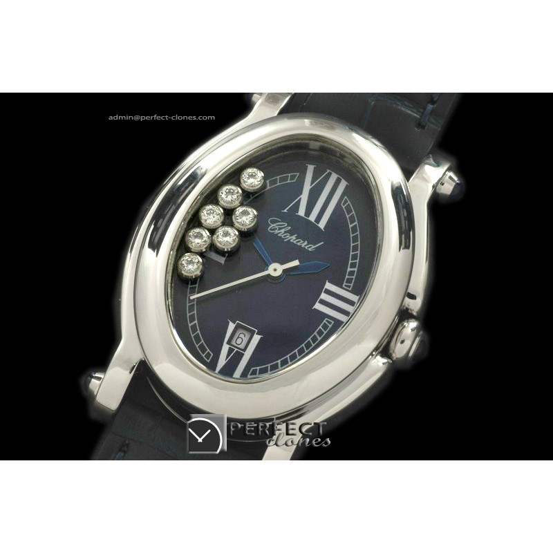 CP01017 Happy Sports Oval Ladies SS/LE Blue Swiss Quartz