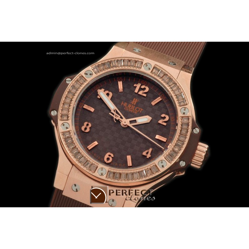 HB38-01071 Big Bang 38mm RG/Brn/Sq Rub/Ru CF Brown Swiss Quartz