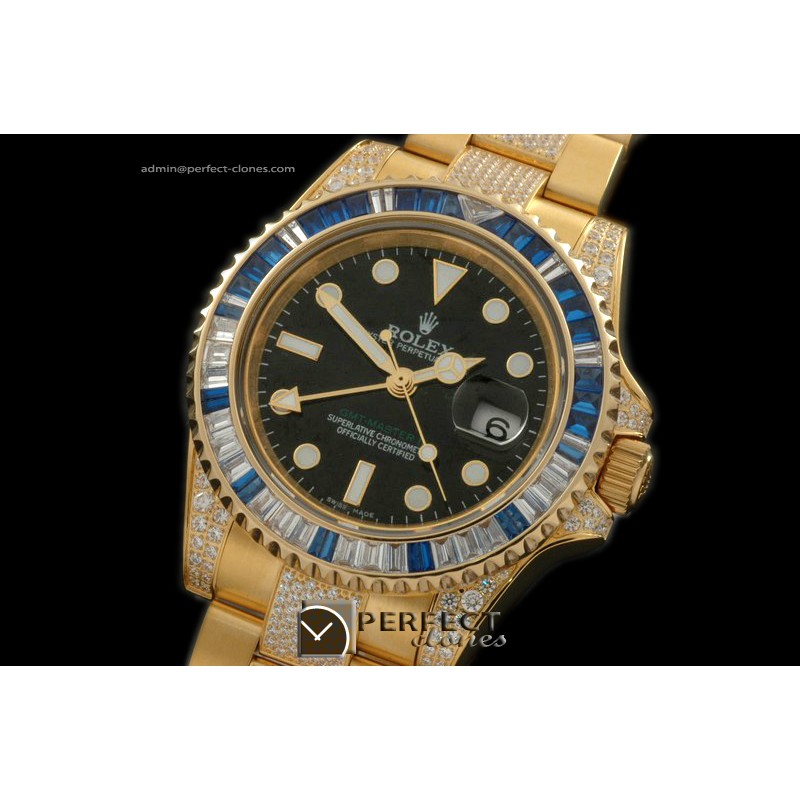 RLGF01015 YG/Diam Anni GMT YG/Diam Black Swiss Eta 2836 GMT