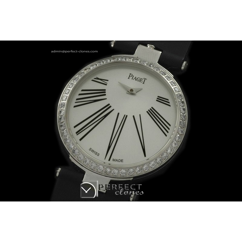 PI01016 Altiplano Ladies Duo Jour SS/LE White Japanese Quartz x