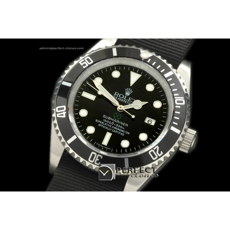 RSPX10002 Project X Blk Sub SS/Nato Swiss Eta 2836/3135