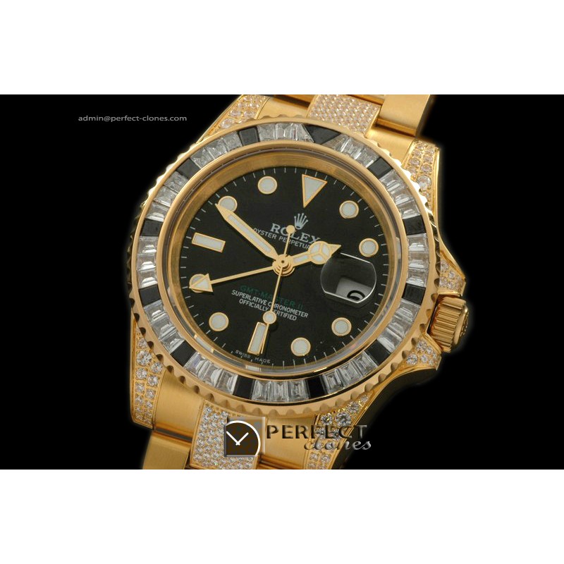 RLGF01014 YG/Diam Anni GMT YG/Diam Black Swiss Eta 2836 GMT
