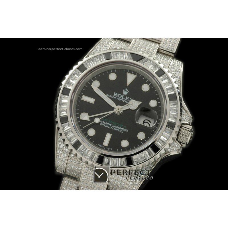 RLGS01024 SS/Diam Anni GMT SS/Diam Black Swiss Eta 2836 GMT