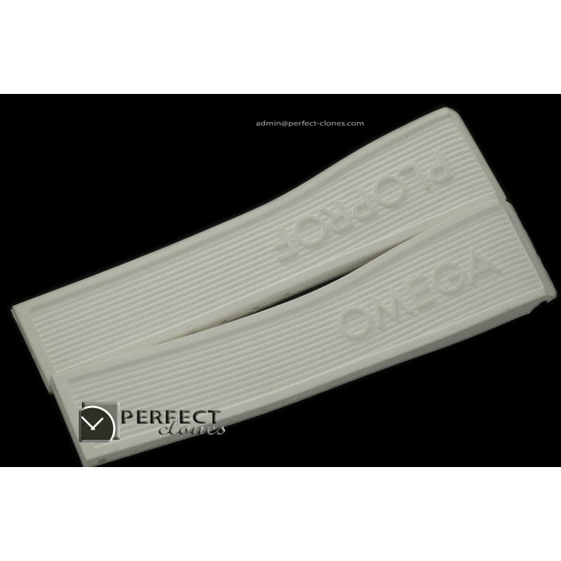 OMRU01003 Rubber Strap for Omega Ploprof - White