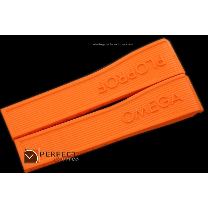 OMRU01002 Rubber Strap for Omega Ploprof - Orange