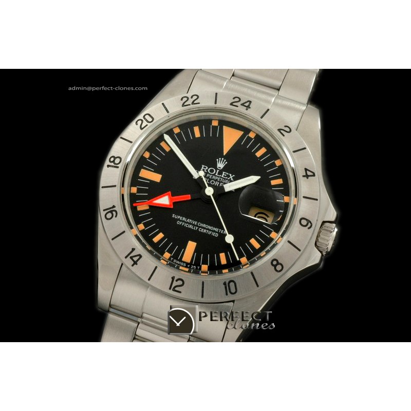 RLEX00107 Vintage Exp II 1655 SS/SS Blk Swiss Eta 2836/1570