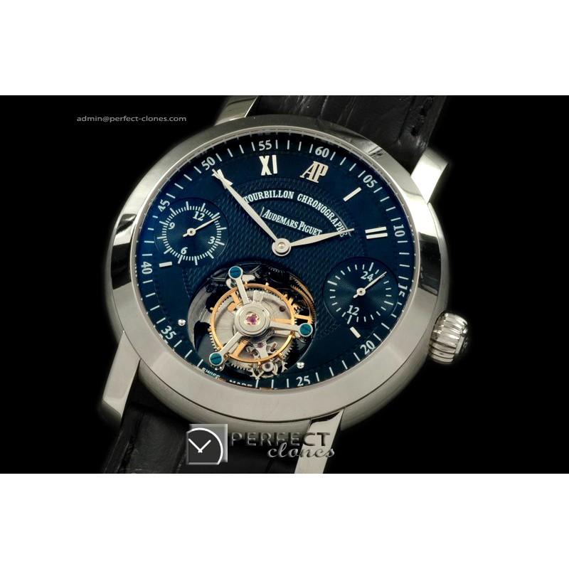 APJA01004 Jules Audemars Calender Tourbillon SS/LE Black Tourbi