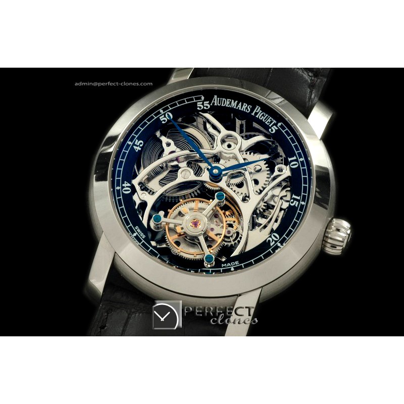 APJA01006 Jules Audemars Skeleton Tourbillon SS/LE Black Tourbi