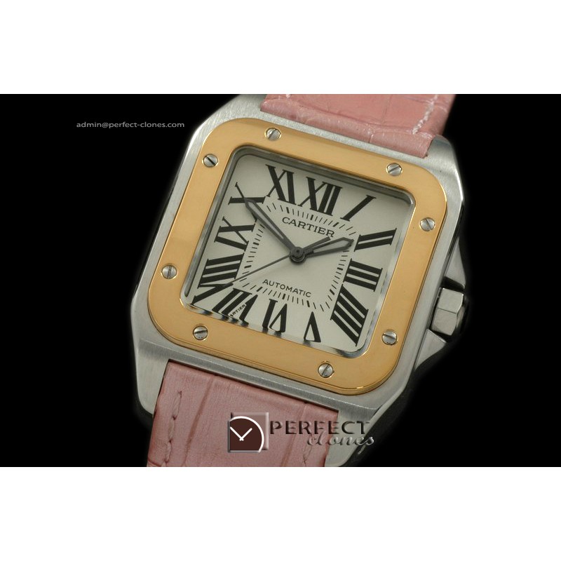 CARS00051PK Santos 10Mid TT/LE White Swiss Eta 2671 Ult Ver