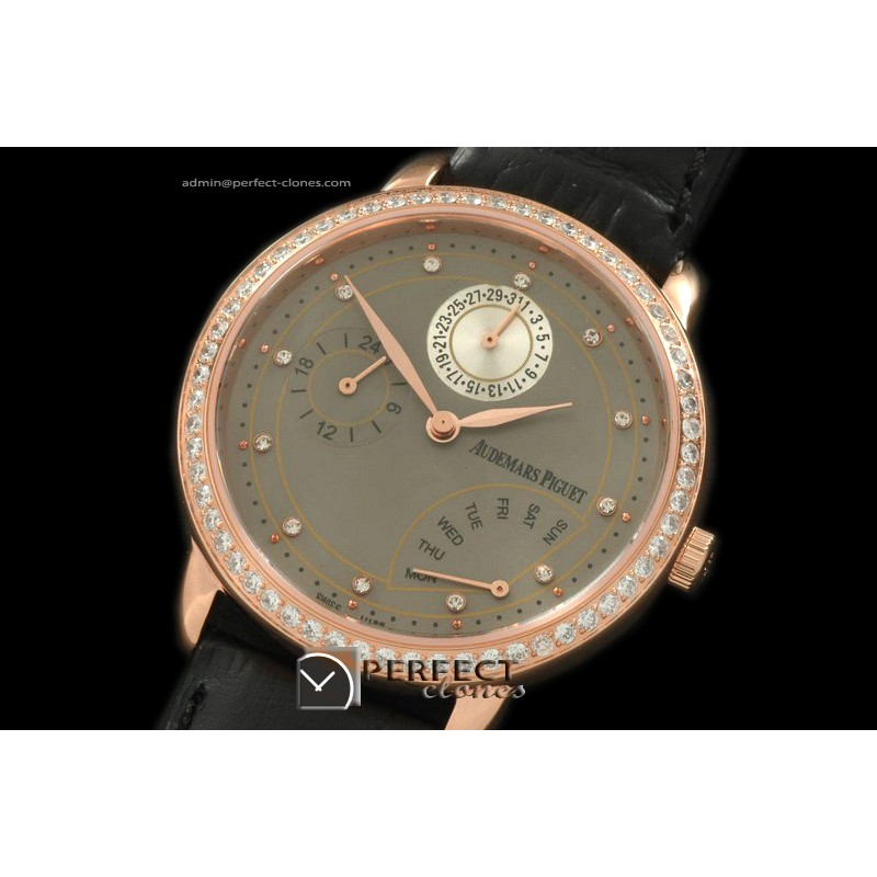 APCC10008 Classic Calender Complications RG/LE Grey Jap Quartz