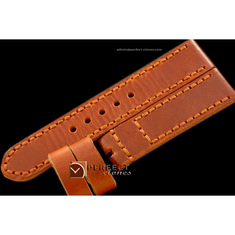 PNA01001 24/22 Calf Leather Tan/Gold Stitches for 44mm Panerai
