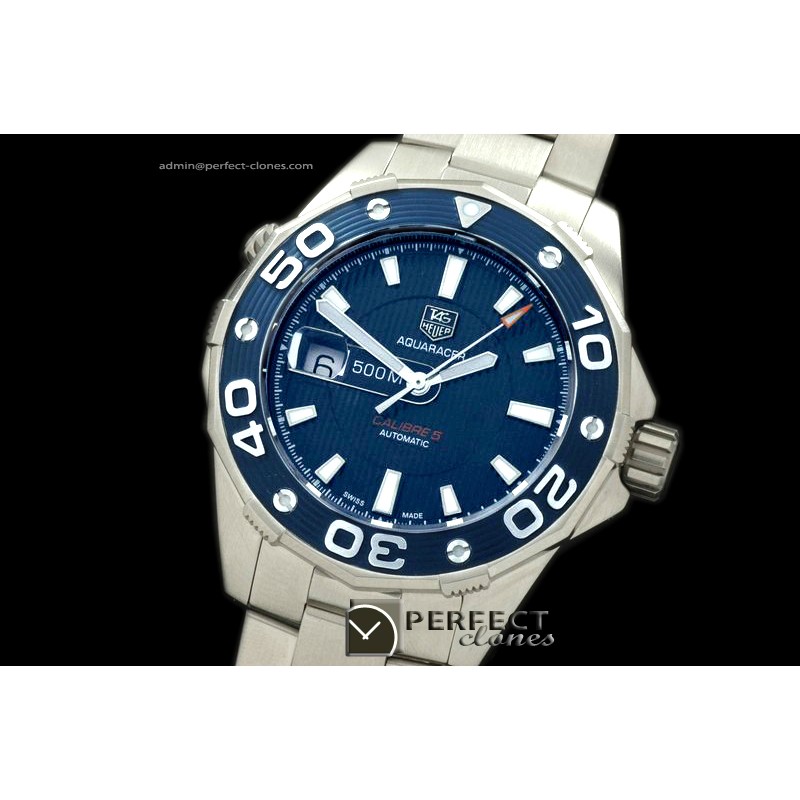 TGAQ01008 Aquaracer 500m Automatic SS/SS Blue Asian 2824