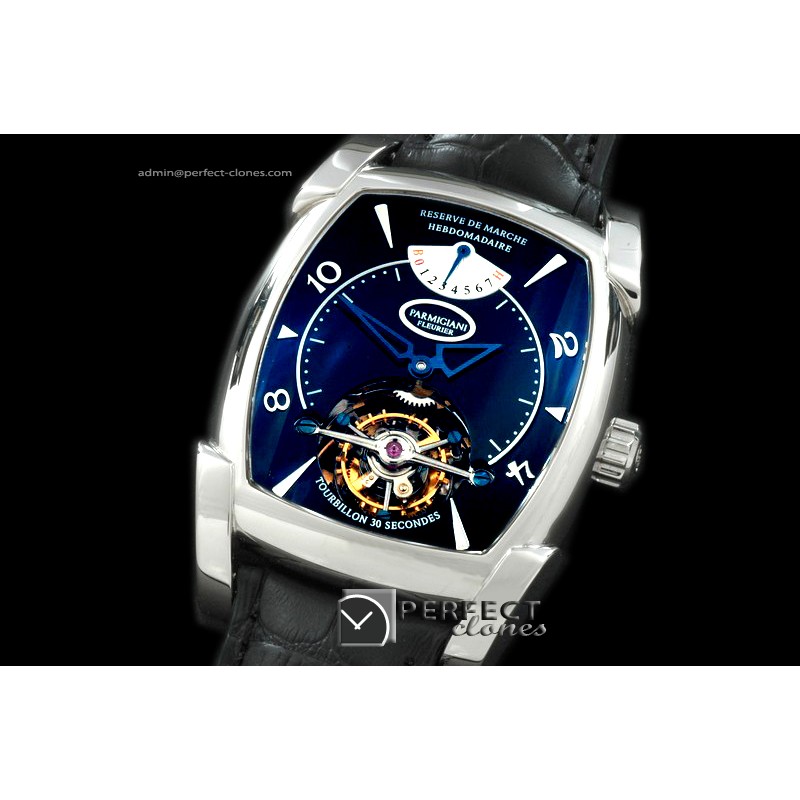 PG00102 Forma XL Hebdomadarie Tourbillon SS/LE Blk Tourbillon