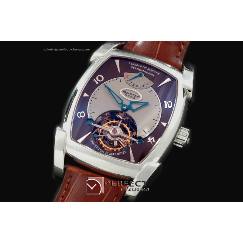 PG00103 Forma XL Hebdomadarie Tourbillon SS/LE Brn Tourbillon