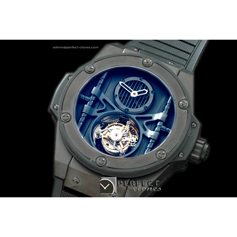 HBKPT10002 King Power Tourbillon PVD/RU Black Flying Tourbil