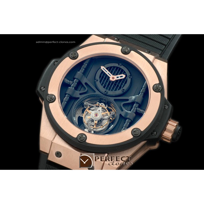 HBKPT10003 King Power Tourbillon PVD/RU Black Flying Tourbil