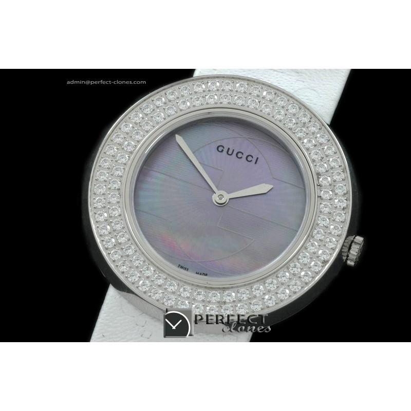 GU00264 U Play Mid Size SS/LE MOP Voilet / Diam Jap Quartz