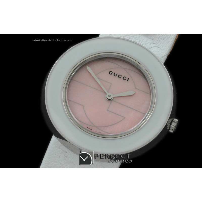 GU00253W U Play Mid Size SS/LE Mop Pink / Wht Jap Quartz