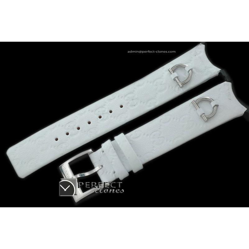 GU00291 U Play Mid Size Accessories - White Leather Strap