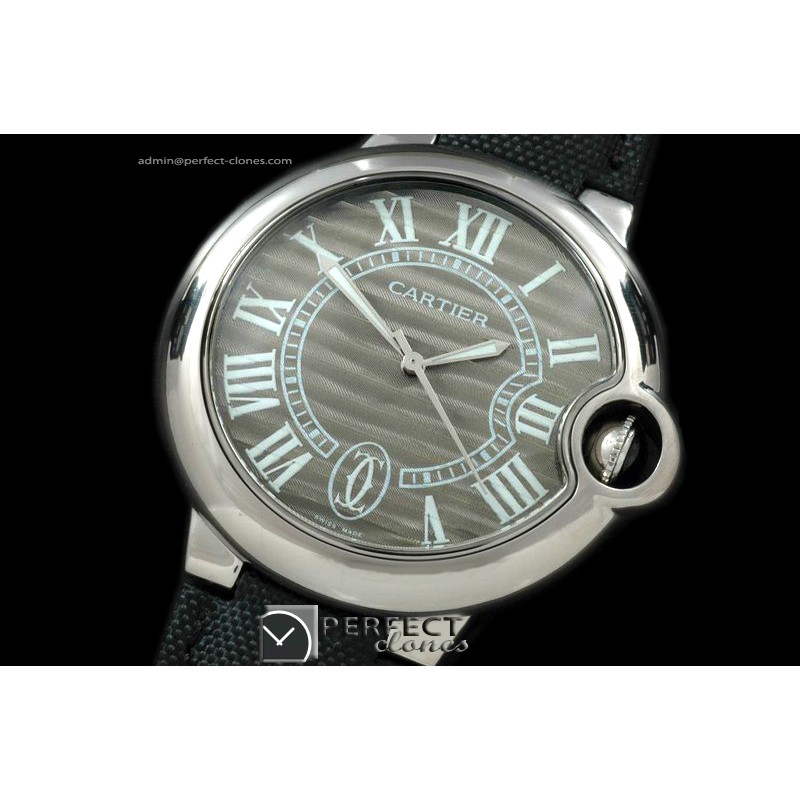 CARBA00011 Ballon De Cartier XL SS/LE Grey Swiss Eta 2824-2