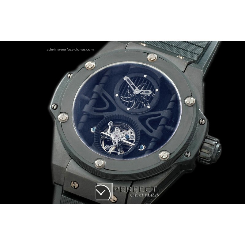 HBKPT10052 King Power Tourbillon PVD/RU Black Asia Auto 23J