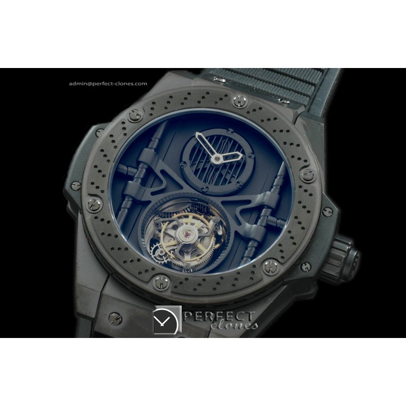 HBKPT10007 King Power Tourbillon PVD/RU Black Flying Tourbil