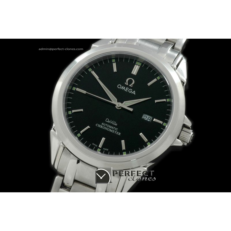 OMDE00105 Deville SS/SS Black Asian 2824 28800bph