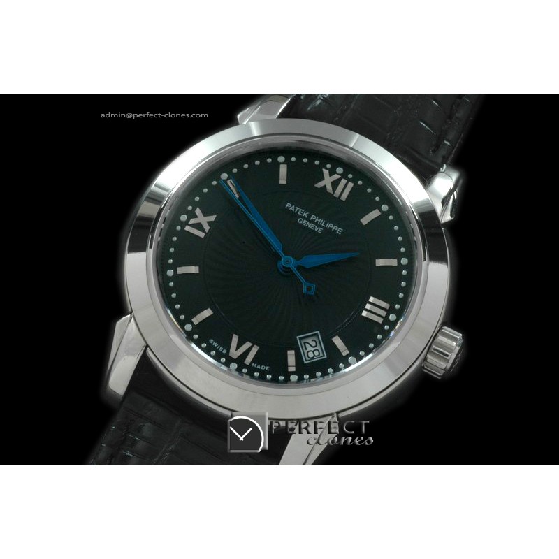 PP10072 Calastrava SS/LE Black Swiss Eta 2824-2