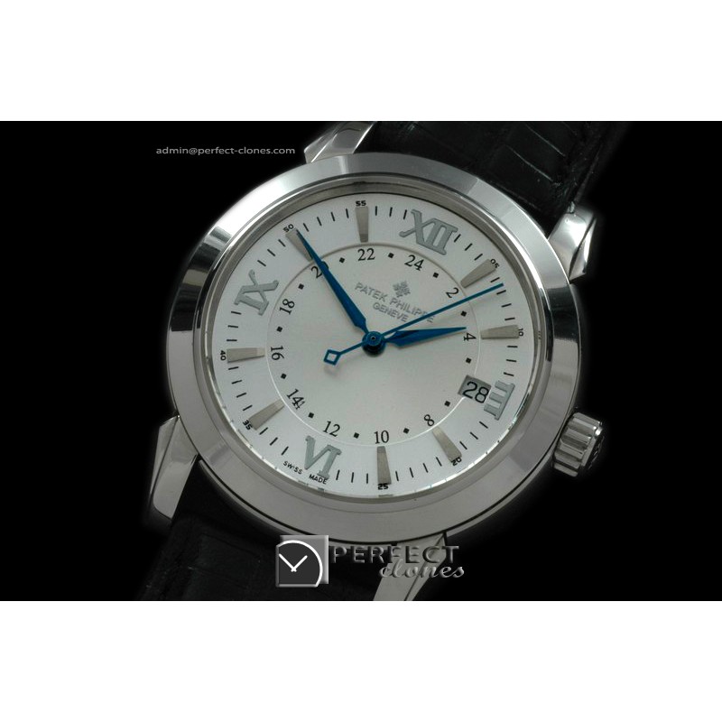 PP10076 Calastrava SS/LE White Swiss Eta 2824-2